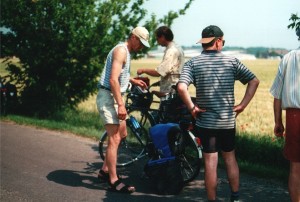 kleine Pannenpause auf dem Weg nach Bernburg