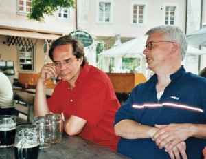 im Biergarten im Kloster Weltenburg