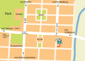 Grundriss des barocken Oranienbaum
