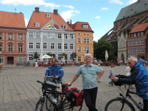 auf dem Marktplatz in Stralsund
