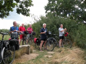 wir stehen unmittelbar an der Steilküste des Greifswalder Bodden