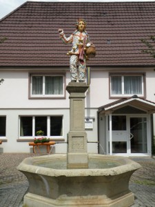 Hanselebrunnen in Hüfingen auf dem Marktplatz (Einweihung 1949)