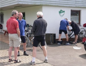 Radflicken am Sportlerheim in Irslingen