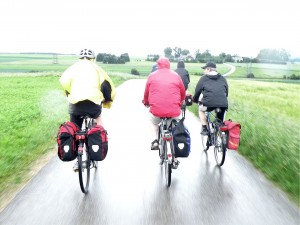 Start bei Regen morgens bei Donaueschingen