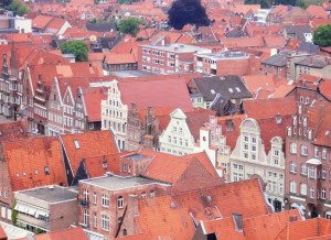 Blick auf den Platz vom Wasserturm aus