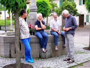 Bissingen - Brunnen vor dem Hotel