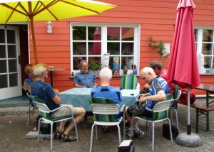 Warten auf den Kaffee