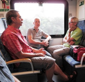 im Zug nach Kassel