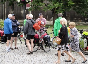 Ankunft vor dem Dom in Naumburg