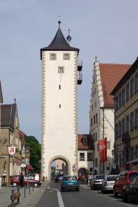 einer der beiden Tortürme von Haßfurt