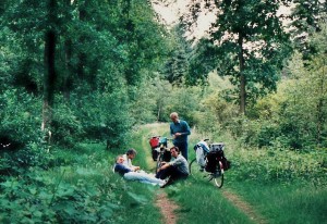 Rast im Wald in der Nähe von Vreden