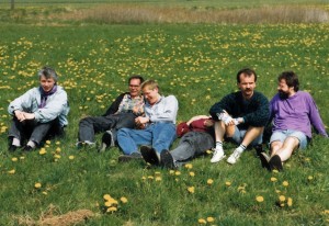 Gruppenbild im Aufbau