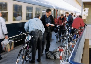 am Morgen in Münster vor der Abfahrt