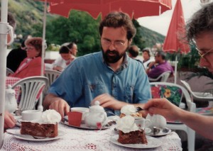 Kaffeepause vor Wertheim