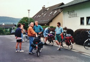 Aufbruch am Morgen in Höchst im Odenwald