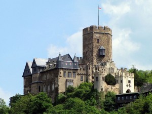 Burg Lahneck vom Lahnstein aus