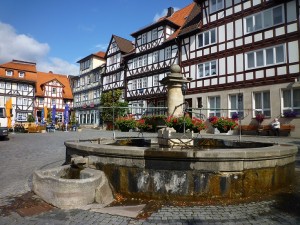 Marktplatz mit Brunnen in Bad Sooden-Allendorf