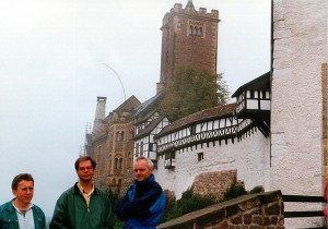 vor der Wartburg in Eisenach