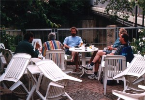 Ausklang in der Eisdiele in Albersloh