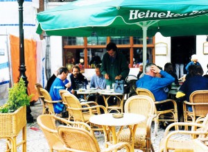 Pause in Venlo in den Niederlanden