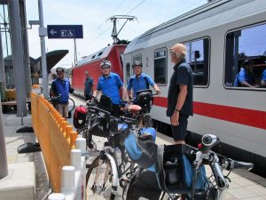 Ankunft am Ulmer Hauptbahnhof
