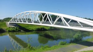 neue Lippebrücke beim RWE-Kraftwerk Gerstein