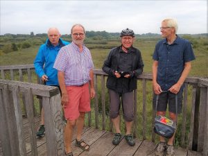 auf der Aussichtsplattform in den Rieselfelder