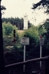 an der innerdeutschen Grenze mit viel Beklemmung