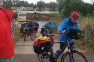 unsere letzte Fähre des Tages, nur für Fußgänger und Radfahrer