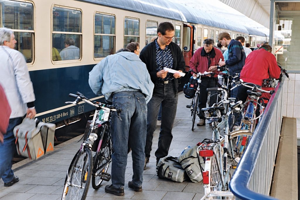 am Morgen in Münster vor der Abfahrt
