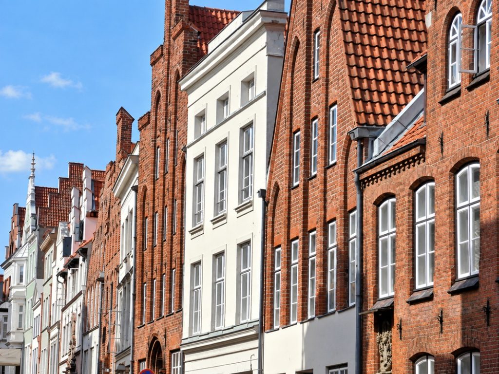 typische Giebelfront in Lübeck