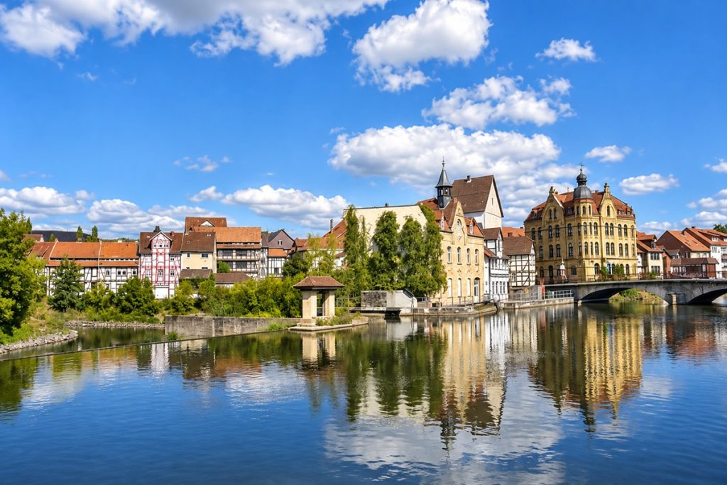 Blick über die Werra auf Eschwege