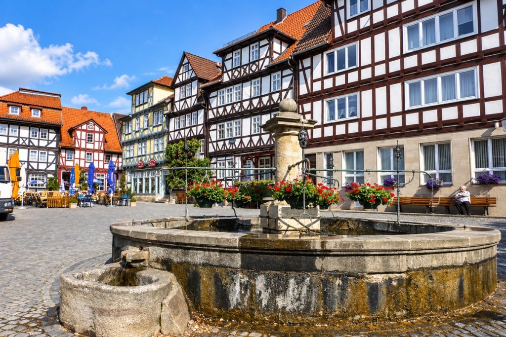 Marktplatz mit Brunnen in Bad Sooden-Allendorf