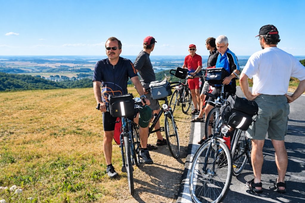 Pause mit weitem Blick über die Eifel