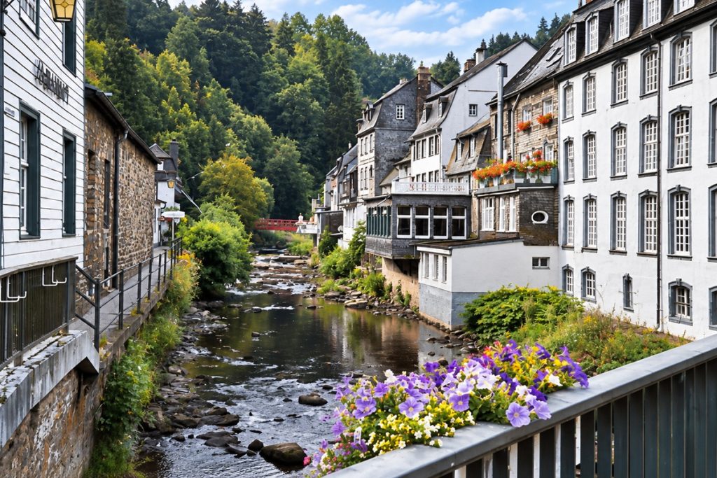 die Rur durchfließt Monschau